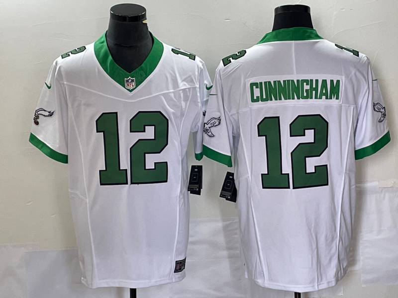 Men's Philadelphia Eagles Randall Cunningham #12 White Jersey